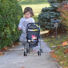 The New York Doll Collection My First Doll Stroller Denim bottom basket detail