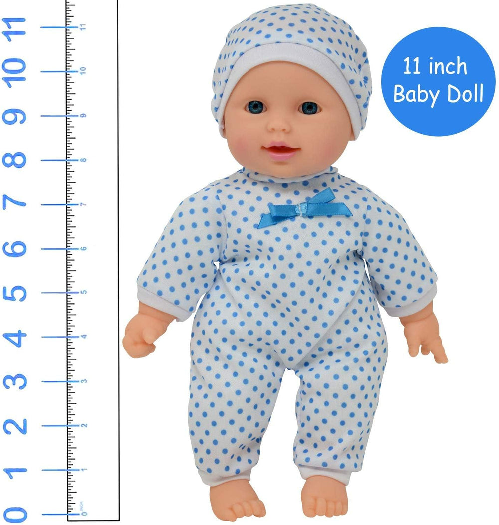 The New York Doll Collection washable baby doll easy to clean after little adventures.