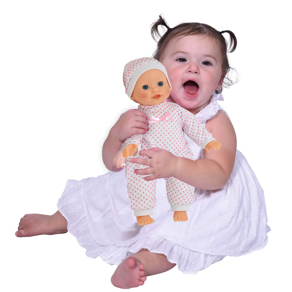 The New York Doll Collection washable onesie outfit for easy cleaning.