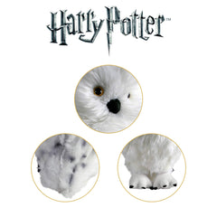 The Noble Collection Hedwig plush stitching detail, durable and premium.