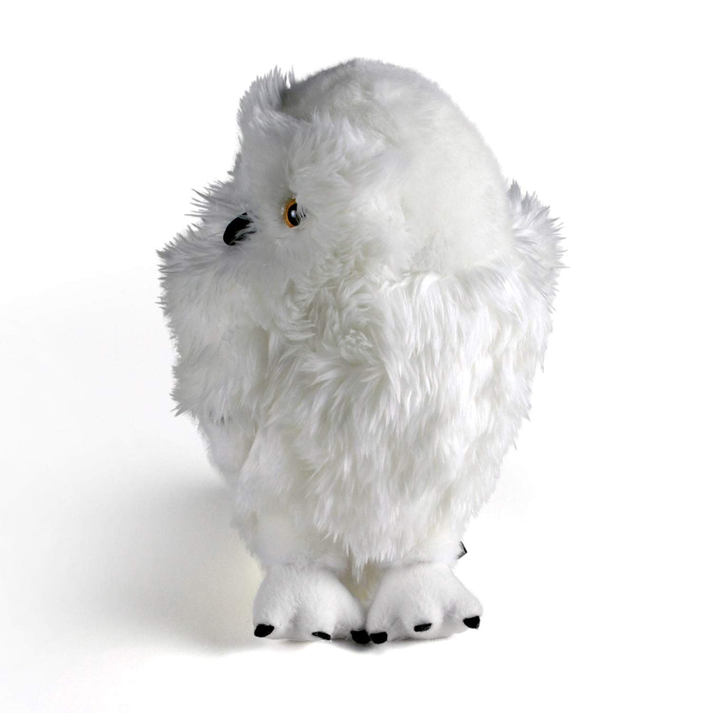The Noble Collection Hedwig plush packaging view, ready for gifting.