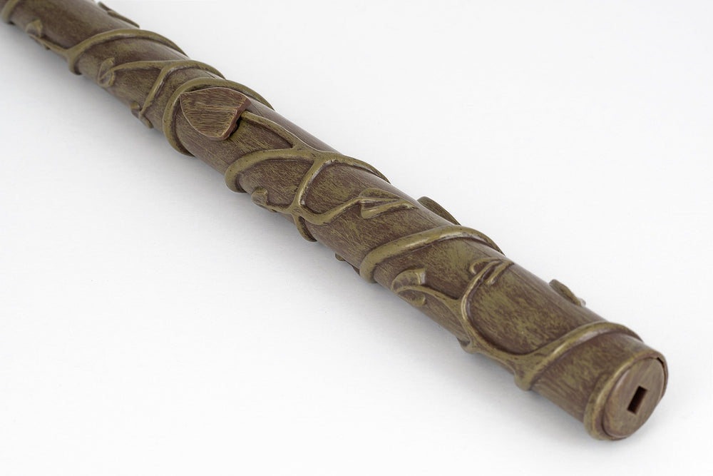 The Noble Collection Hermione Granger Illuminating Wand cap tightened by hand for safe storage