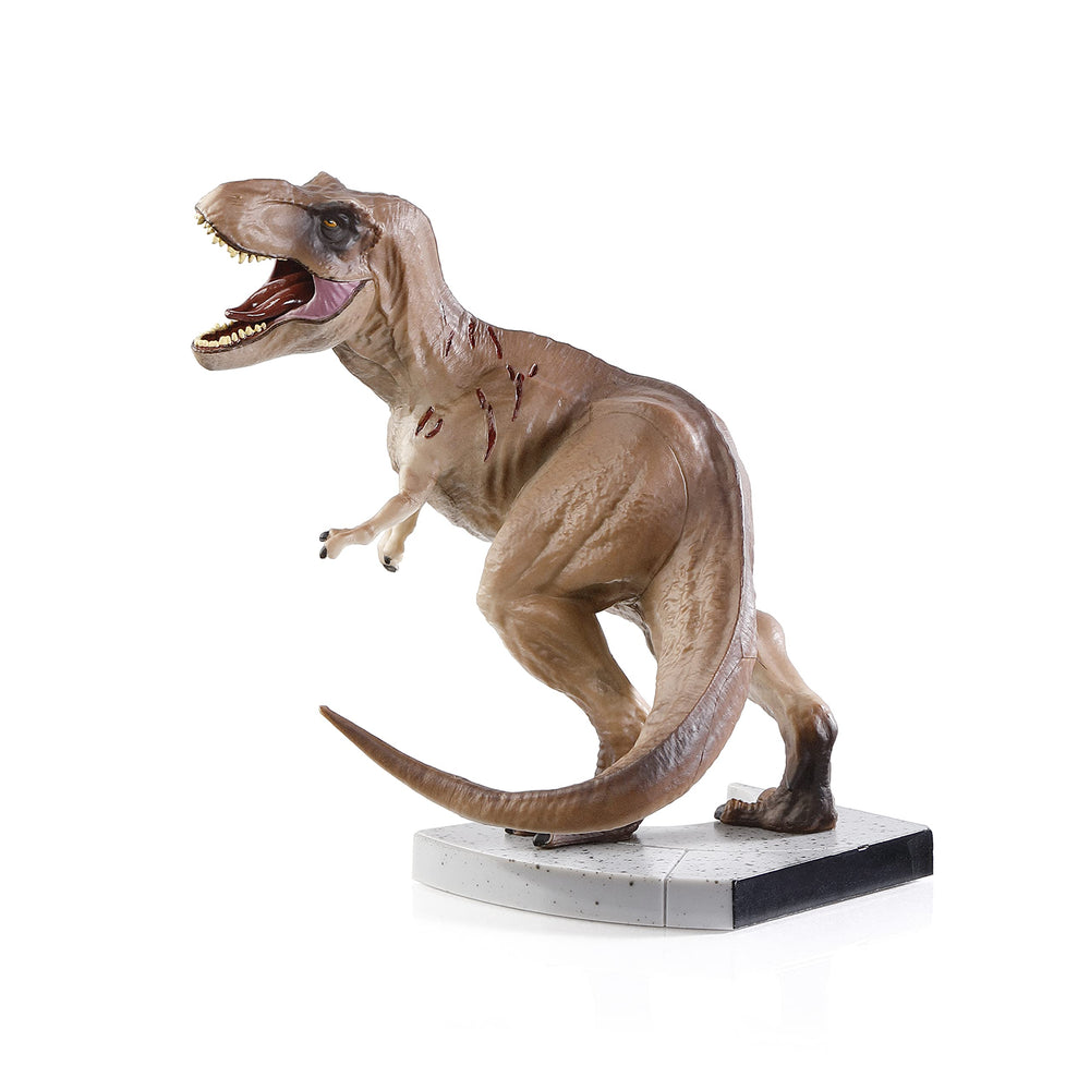 The Noble Collection T-Rex detailed paintwork showcases realistic shading for display.