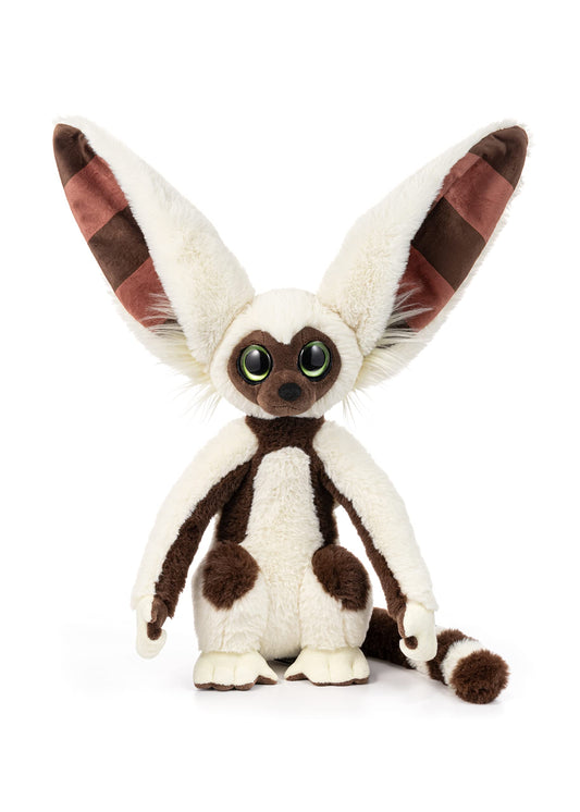 The Noble Collection Momo plush front view showcases soft fur for comforting hugs.