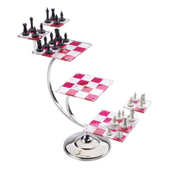 The Noble Collection Star Trek tridimensional chess board with multi-level design for immersive play.