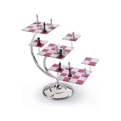 The Noble Collection Star Trek tridimensional chess supports two-player play with easy setup.