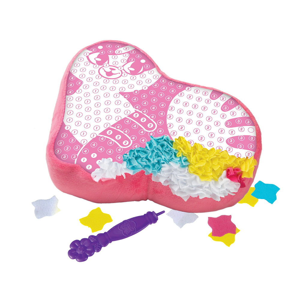 The Orb Factory PlushCraft RainboKitty Pillow packaging, demonstrating all-inclusive kit components.