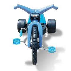 The Original Big Wheel Batman seat and footrests emphasize comfort during driveway adventures.