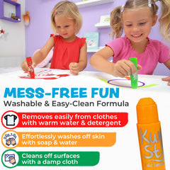 Kwik Stix twist-up design simplifies painting for small hands