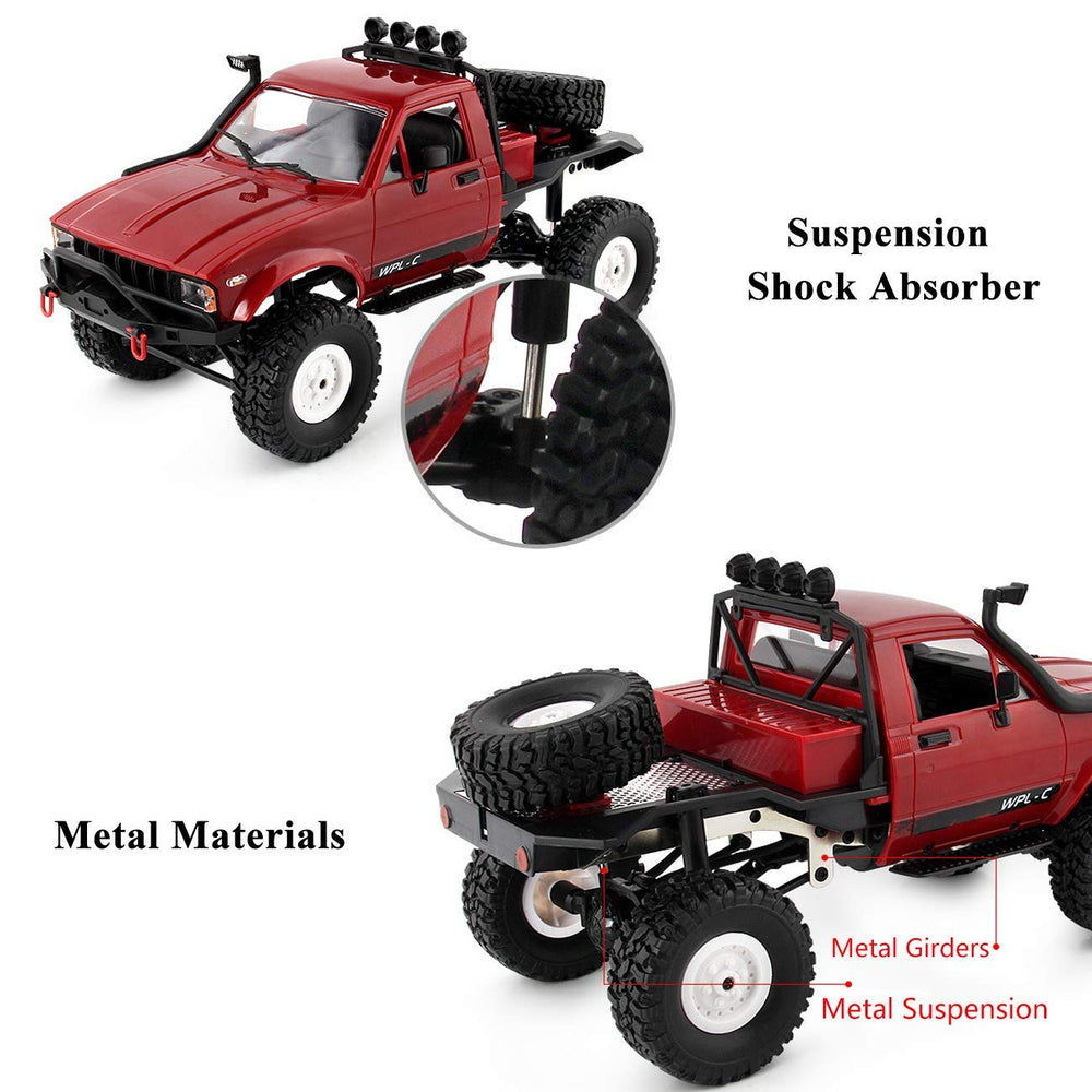 The Perseids RC crawler suspension damping keeps rides smooth over rocks and ruts