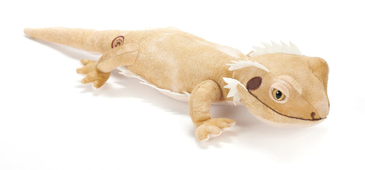 The Petting Zoo Bearded Dragon plush 24in, front view, a cozy cuddle buddy for kids.
