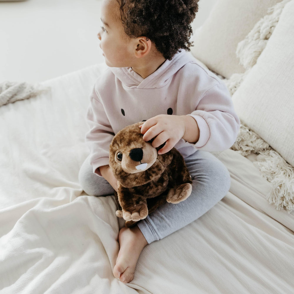 The Petting Zoo beaver plush makes a great gift for kids on birthdays and holidays.