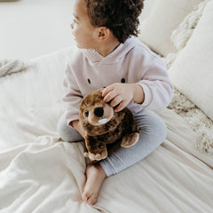The Petting Zoo beaver plush makes a great gift for kids on birthdays and holidays.