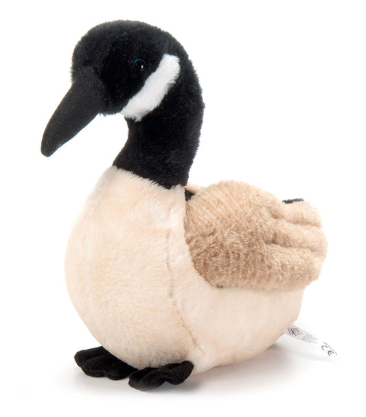 The Petting Zoo Canada Goose plush with soft tan fur for cozy cuddles.