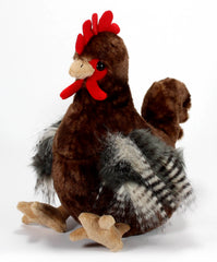 The Petting Zoo chicken plush 12-inch, soft and cuddly for kids.