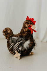 The Petting Zoo chicken plush for kid playtime and comfort.