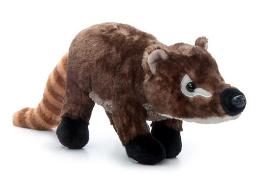 The Petting Zoo Coatimundi Plush with striped tail invites imaginative play and cuddly fun.