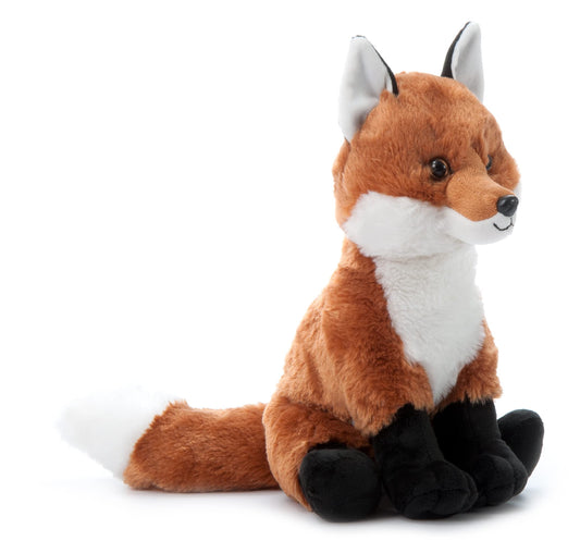 The Petting Zoo fox stuffed animal, 12-inch plush, ideal for bedtime companionship.