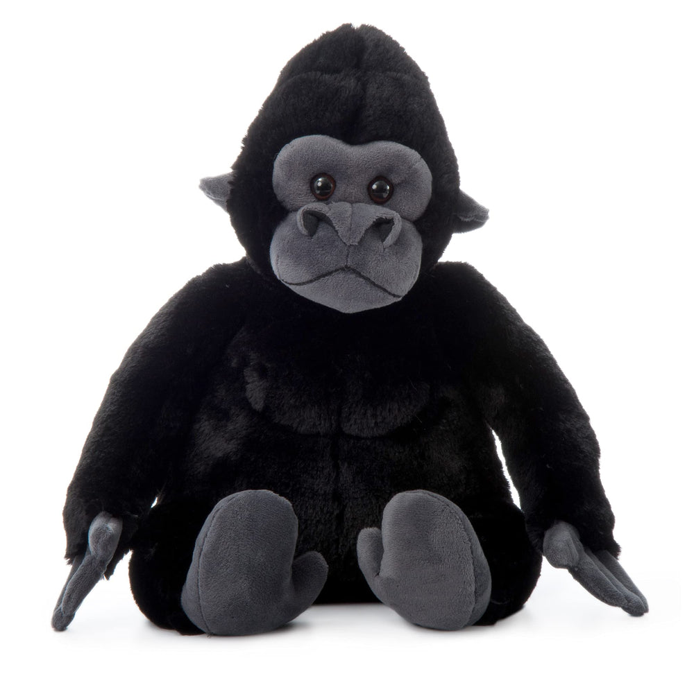 The Petting Zoo gorilla plush in a muscular pose for fearless imaginative play.