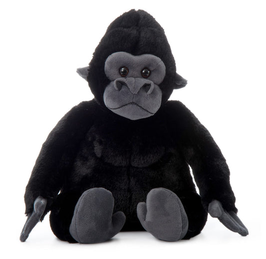 The Petting Zoo gorilla plush in a muscular pose for fearless imaginative play.