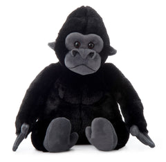 The Petting Zoo gorilla plush in a muscular pose for fearless imaginative play.