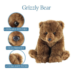 The Petting Zoo grizzly bear invites nap-time cuddles and calm play.
