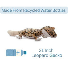 The Petting Zoo leopard gecko plush 24in, bedroom décor angle, adds whimsy to play spaces.