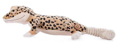 The Petting Zoo leopard gecko plush 24in, side view, inspires imaginative play.