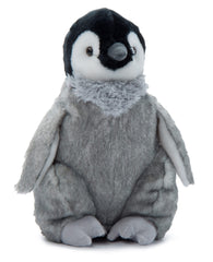 The Petting Zoo Penguin Chick stuffed animal, front view, cuddly 12-inch plush for imaginative play.