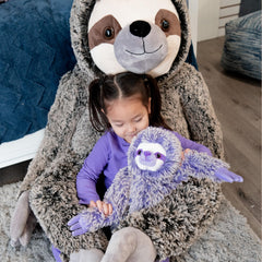 The Petting Zoo purple sloth plush gift ready thoughtful surprise for kids.