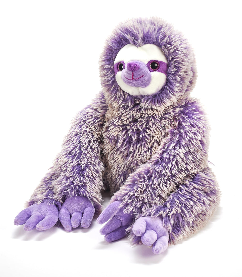 The Petting Zoo purple sloth plush 20in cozy cuddles and imaginative play.