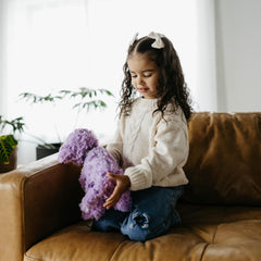 11-inch plush size suits small hands for hugs.