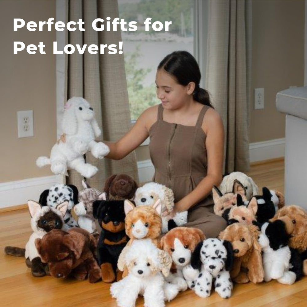 Durable stitching on Scruffy plush for daily play.
