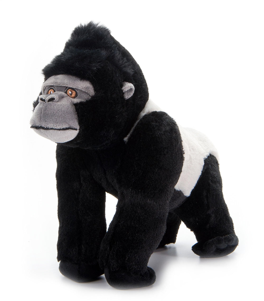 The Petting Zoo Zoologee black silverback gorilla plush face for imaginative play