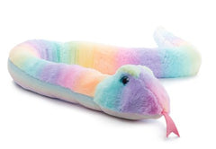 The Petting Zoo snake plush 54-inch length with bulging pink tongue for fun adventures.