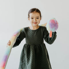 The Petting Zoo snake plush invites imaginative adventures and pretend play.