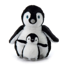 The Petting Zoo Softee penguin plush with bright eyes for adventures.