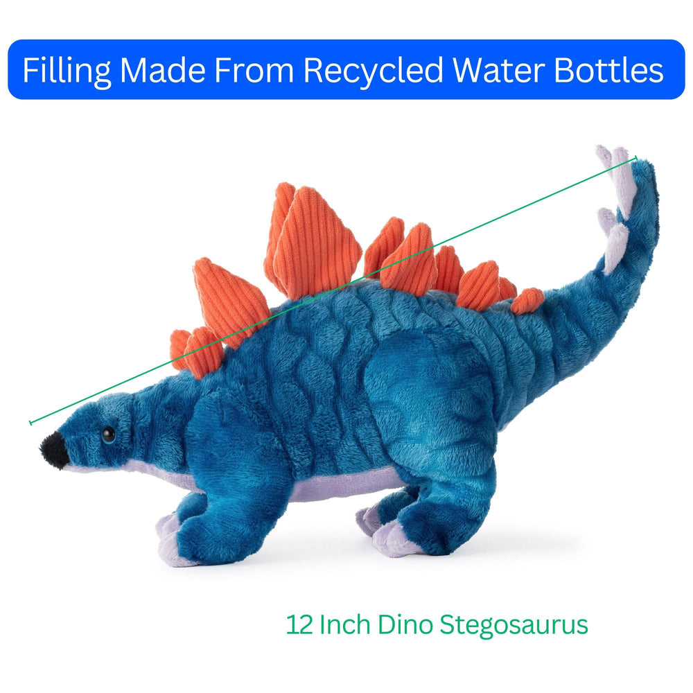 The Petting Zoo Stegosaurus plush playtime scene with kids