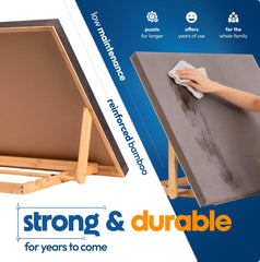 The Puzzled Tree bamboo frame adds durable premium feel.