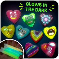 Glow-in-the-dark puff paints from The Scholar Ant kit in use