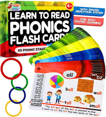 The Scholar Ant phonics cards front cover encouraging early reading practice