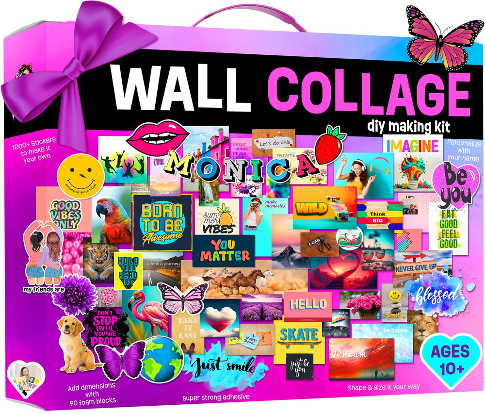 The Scholar Ant wall collage kit with stickers for teen rooms