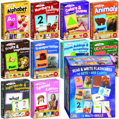 The Scholar Bee Alphabet flashcards help toddlers recognize letters through real pictures.