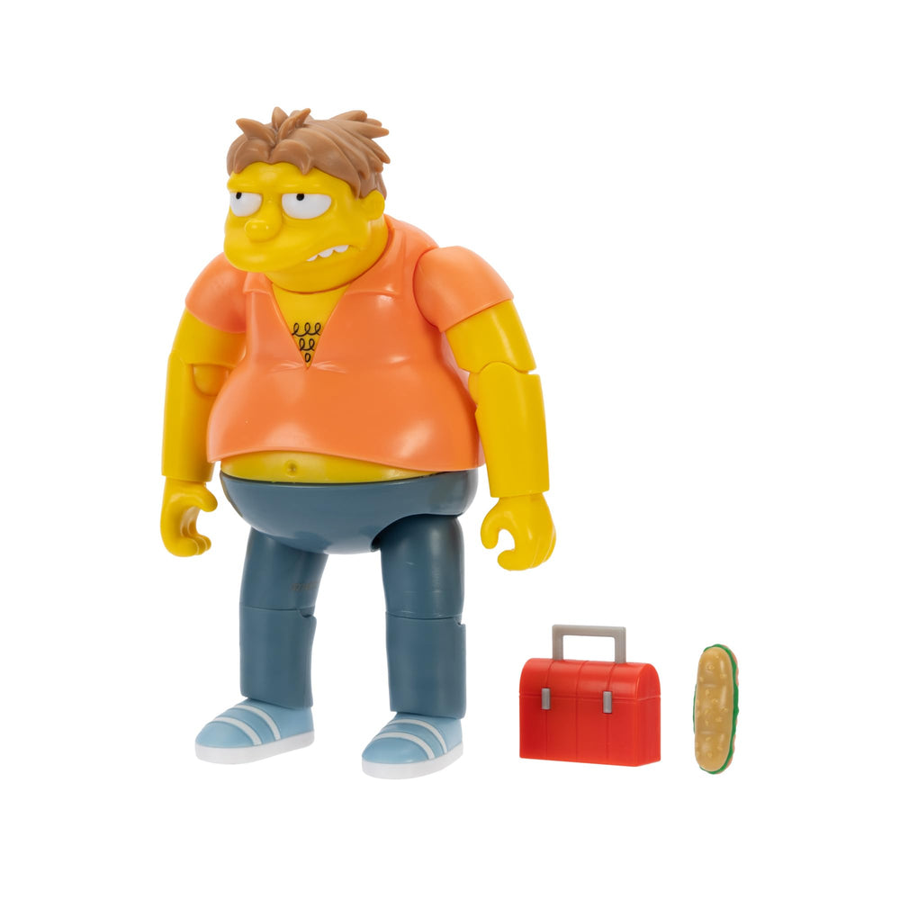 The Simpsons Barney Gumble 5-inch figure in dynamic pose for display