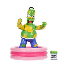 Back button activates smashing action, with Homer swinging toward the fence.