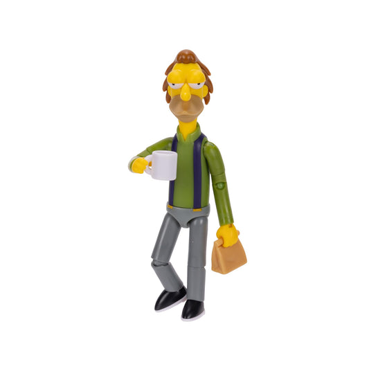 The Simpsons Lenny Leonard figure with lunch bag for compact desk display.