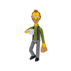 The Simpsons Lenny Leonard figure with lunch bag for compact desk display.