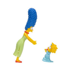 The Simpsons Marge and Maggie figure back view showcases detailed sculpt and colors.