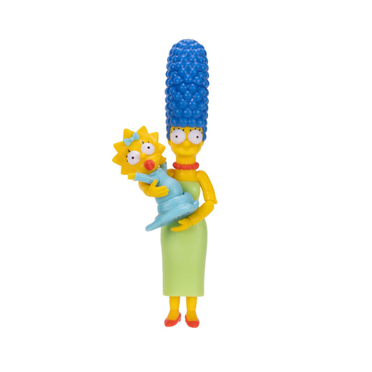 The Simpsons Marge and Maggie figure front view ideal for shelf display and fan collections.