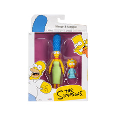 The Simpsons Marge and Maggie figure posed for playful displays and photo moments.